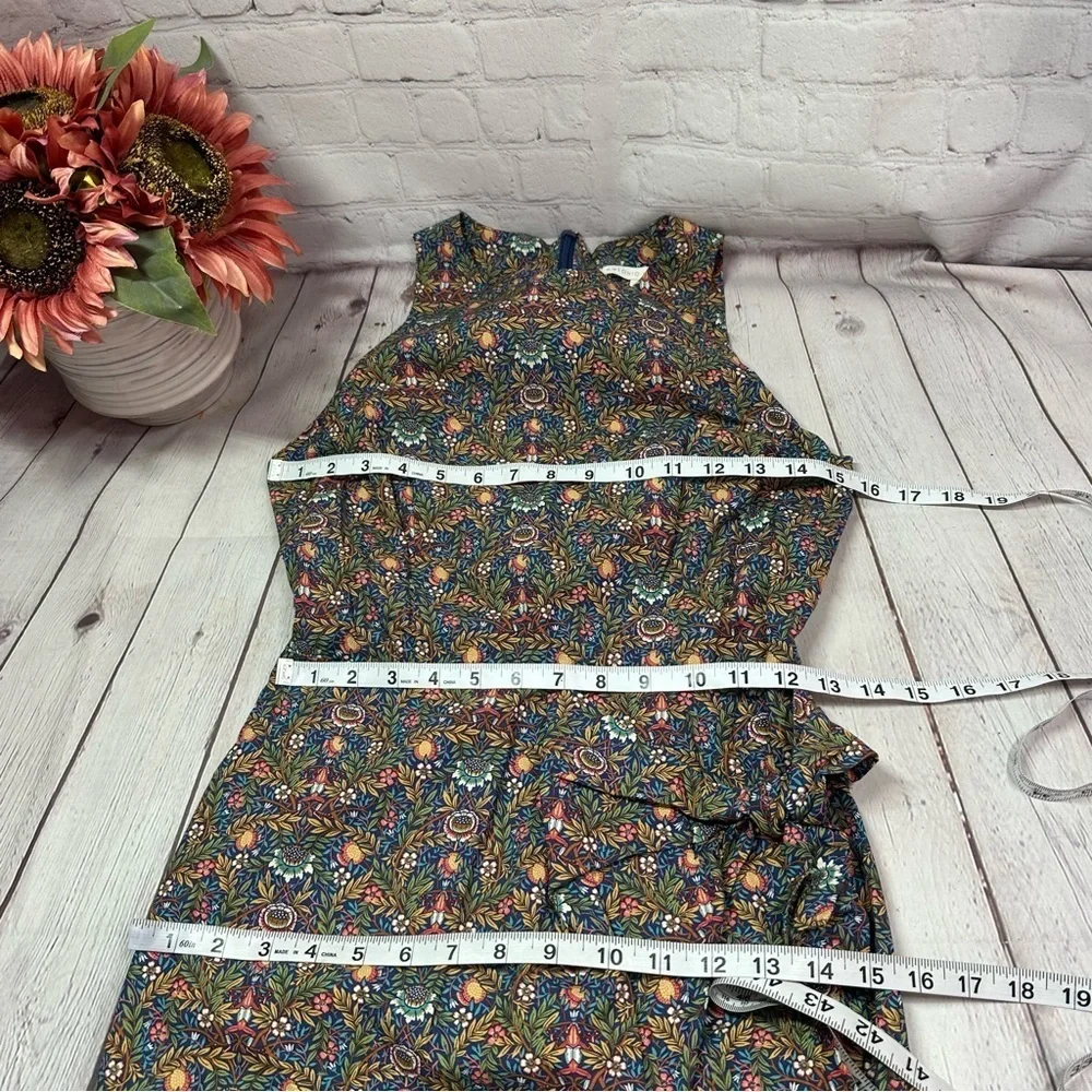 ANTONIO MELANI retro Floral sleeveless faux wrap Dress women 0 cottage botanical - Picture 6 of 8